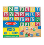 Melissa & Doug, Wooden ABC/123 Blocks, Toys