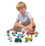 Melissa & Doug, Wooden Vehicles and Traffic Signs, Toys