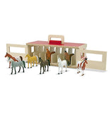 Melissa & Doug - Take-Along Show-Horse Stable Play Set