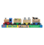 Melissa & Doug, Wooden Farm Train Toy Set, Toys