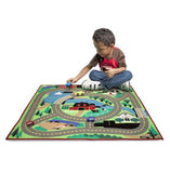 Melissa & Doug, Melissa & Doug - Round the Town Road Rug & Car Set, Toys