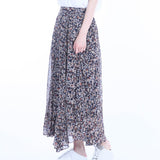 Siero Wear, Chiffon flower pattern pleats Skirt, women clothes