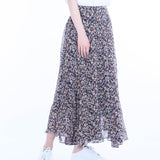 Siero Wear, Chiffon flower pattern pleats Skirt, women clothes