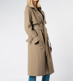 LEEZ Women Trench Coat - Peanut