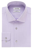 Calvin Klein Steel Regular Fit Non Iron Broadcloth Solid Lilac