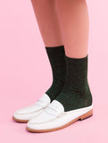 I hate Monday, glitter pearl socks green, Accessories