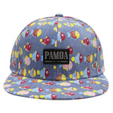 Pamoa, Pamoa Pmcf620 Fish Pattern Denim Snapback, Accessories