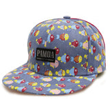 Pamoa, Pamoa Pmcf620 Fish Pattern Denim Snapback, Accessories