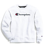 Champion Men's Powerblend Crew Fleece Script Logo