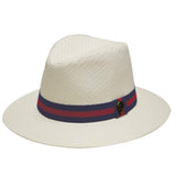 Pamoa, Pamoa Pms480 Wide Brim Straw Fedora Hat with Band, Accessories