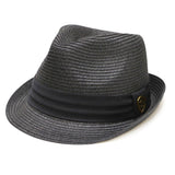 Pamoa, Pamoa Pms490 Solid Paper Braided Trilby Straw Fedora, Accessories