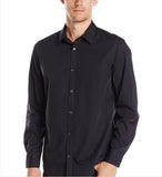 Calvin Klein Men's Infinite Cool Solid Button Down Shirt Black