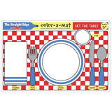 Melissa & Doug, Melissa & Doug - Set the Table Color-A-Mat, Toys