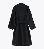 black wool coat