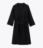 black wool coat