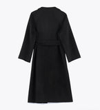 black wool coat