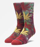 HUF TIE-DYE LEAVES PLANTLIFE SOCK