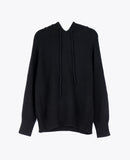 LEEZ Women Cashmere Hoodie  - Black