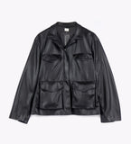 leather jacket women