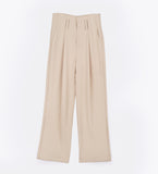 drape pants beige