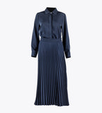 navy shirt dress