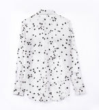 Leez Silk Blouse Star White