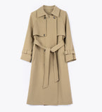 LEEZ Women Trench Coat - Peanut