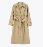 LEEZ Women Trench Coat - Peanut