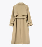 LEEZ Women Trench Coat - Peanut