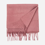 100% Cashmere Scarf Mauve Taupe