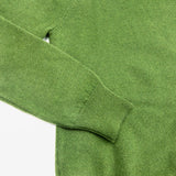 Women Cashmere High-necked Olive-green Sweater