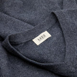 Men Cashmere V-neck Dark Gray Sweater