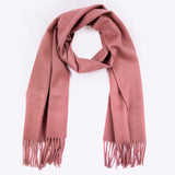 100% Cashmere Scarf Mauve Taupe